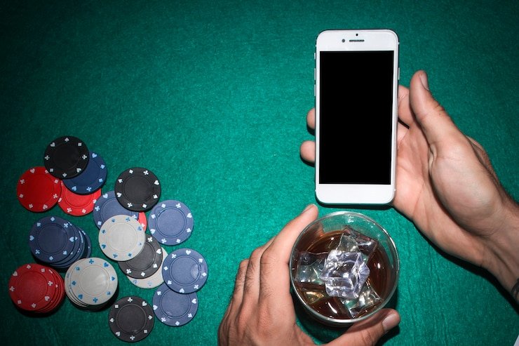 Layar tab permainan di aplikasi Android avatar303 menampilkan slot dan meja langsung